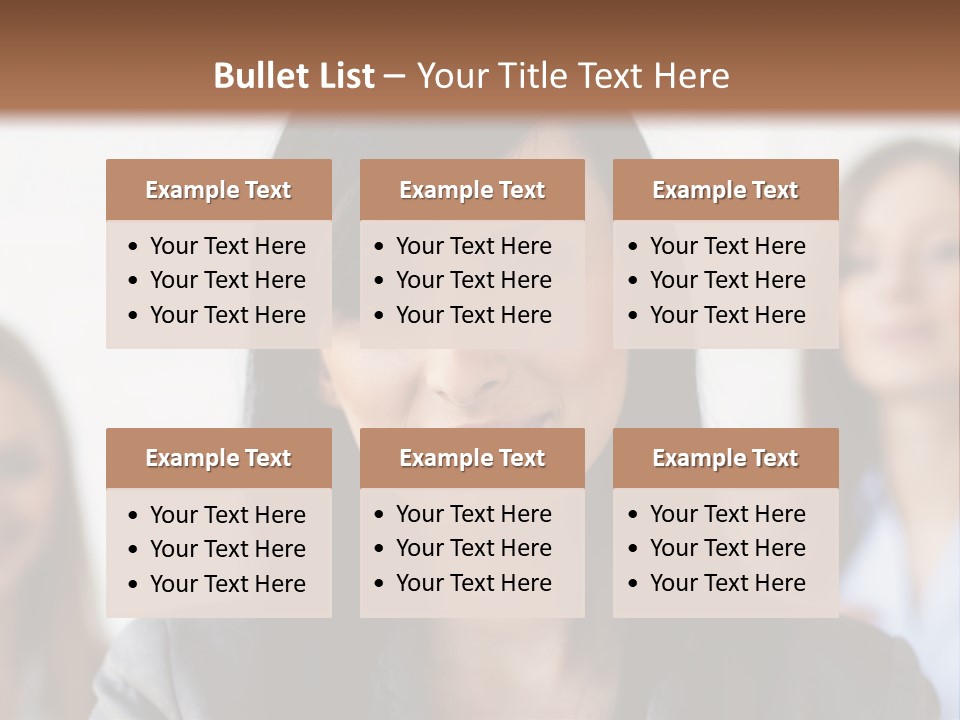 Attractive Woman Office PowerPoint Template