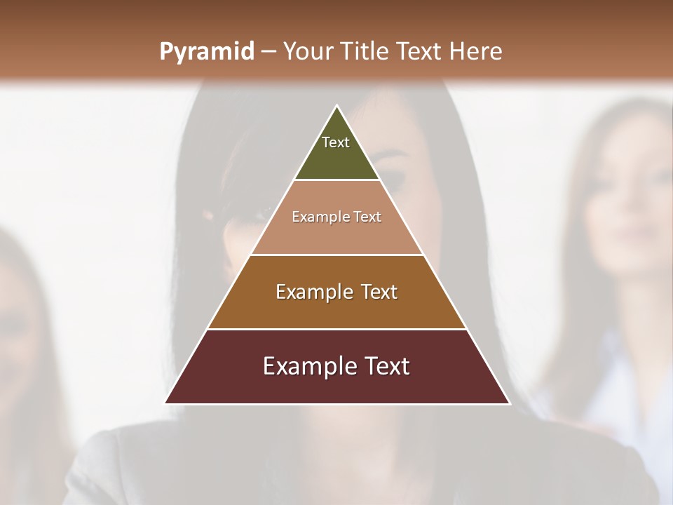 Attractive Woman Office PowerPoint Template