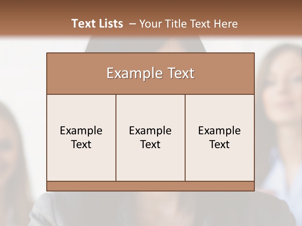 Attractive Woman Office PowerPoint Template