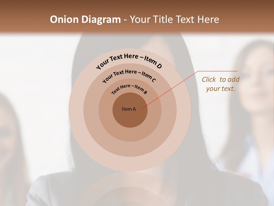 Attractive Woman Office PowerPoint Template