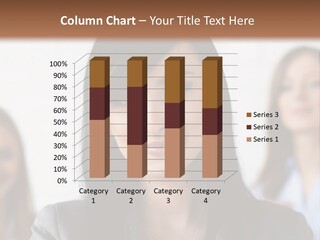 Attractive Woman Office PowerPoint Template