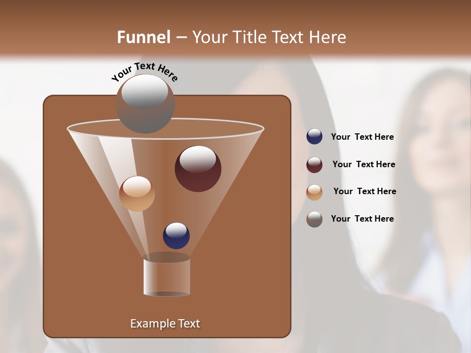 Attractive Woman Office PowerPoint Template
