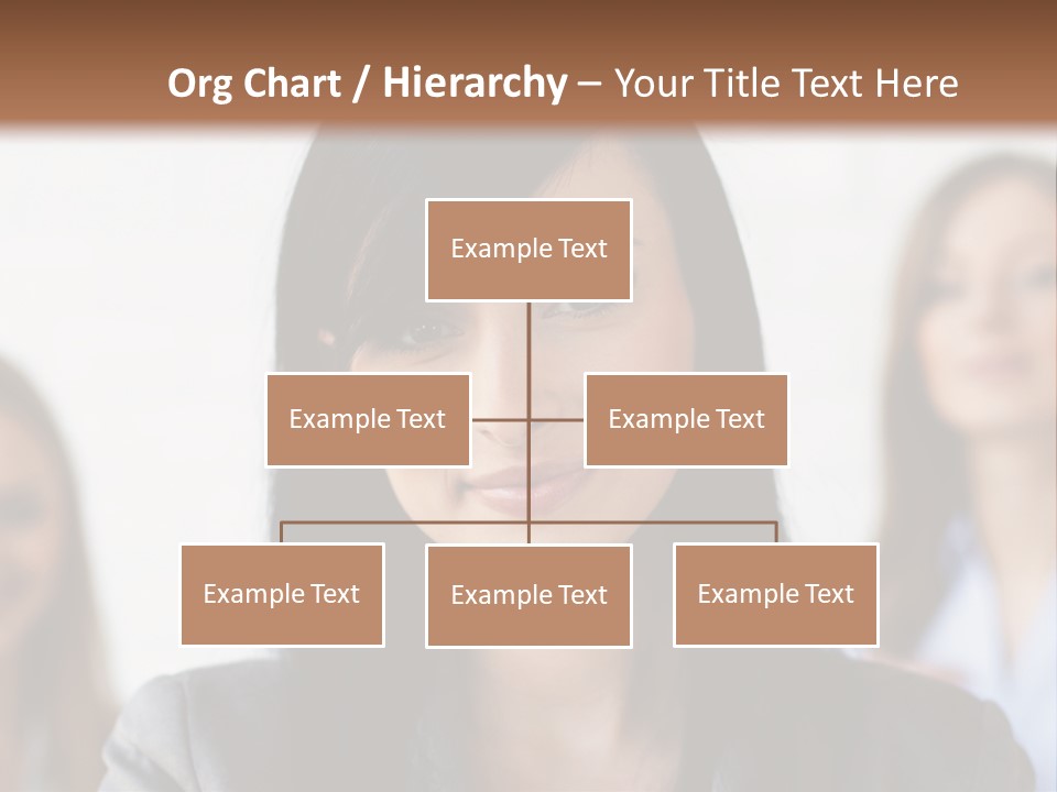 Attractive Woman Office PowerPoint Template