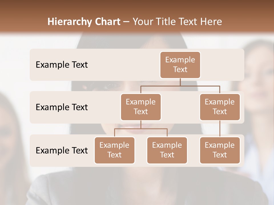 Attractive Woman Office PowerPoint Template
