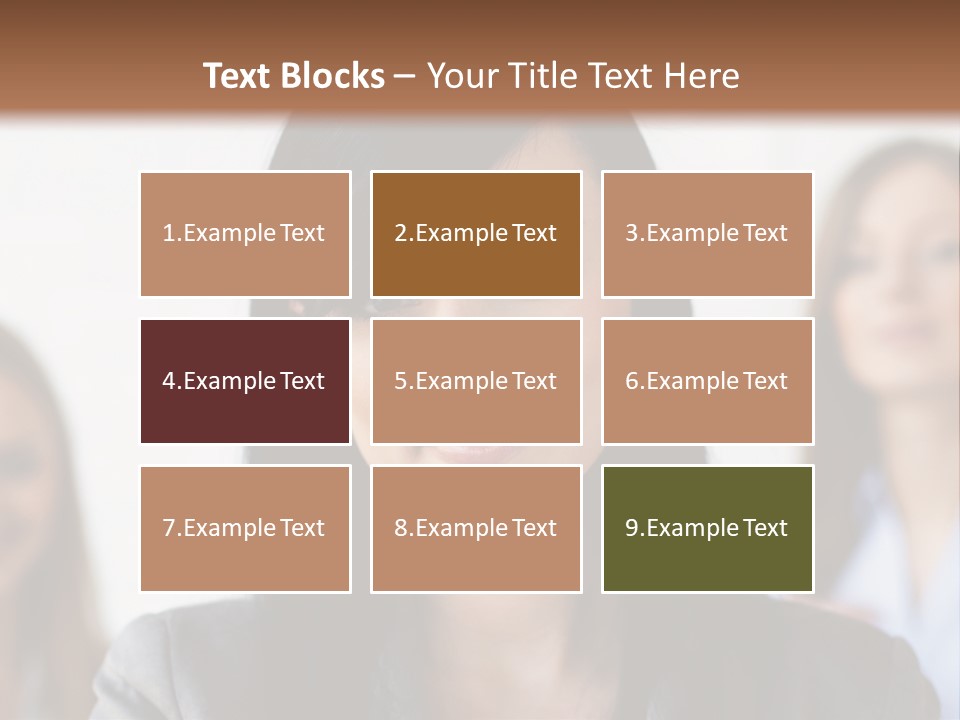 Attractive Woman Office PowerPoint Template