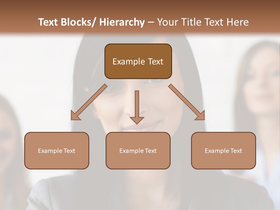 Attractive Woman Office PowerPoint Template
