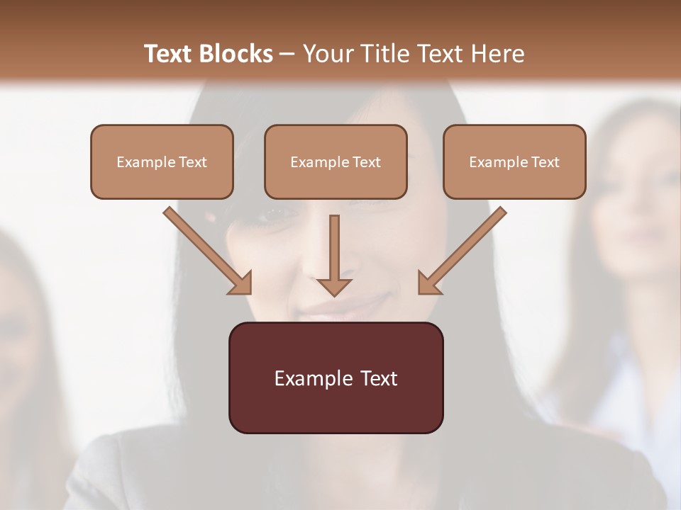 Attractive Woman Office PowerPoint Template