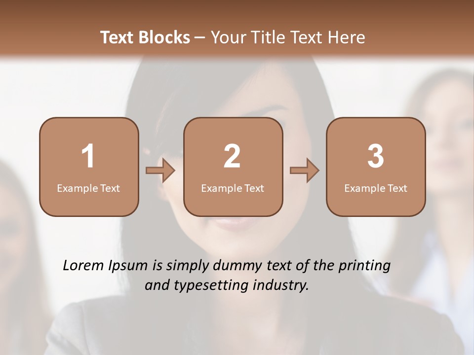 Attractive Woman Office PowerPoint Template