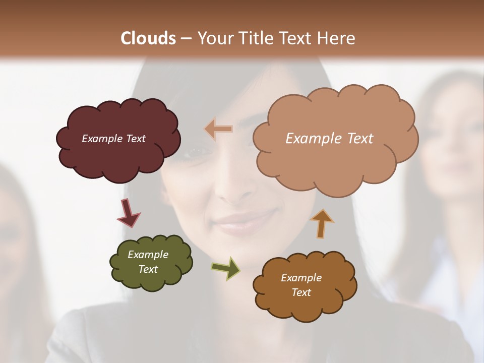 Attractive Woman Office PowerPoint Template