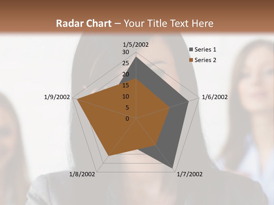 Attractive Woman Office PowerPoint Template