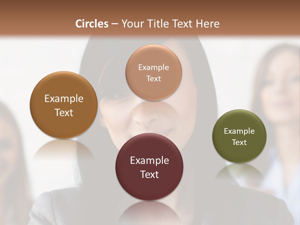 Attractive Woman Office PowerPoint Template