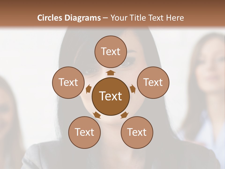 Attractive Woman Office PowerPoint Template