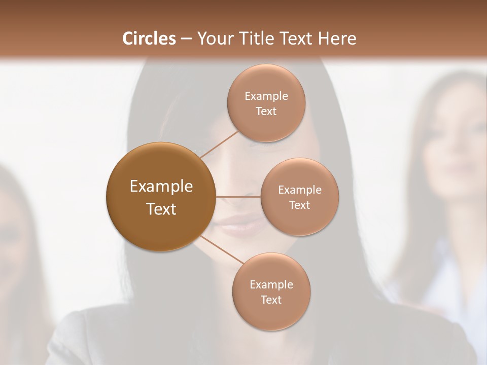 Attractive Woman Office PowerPoint Template