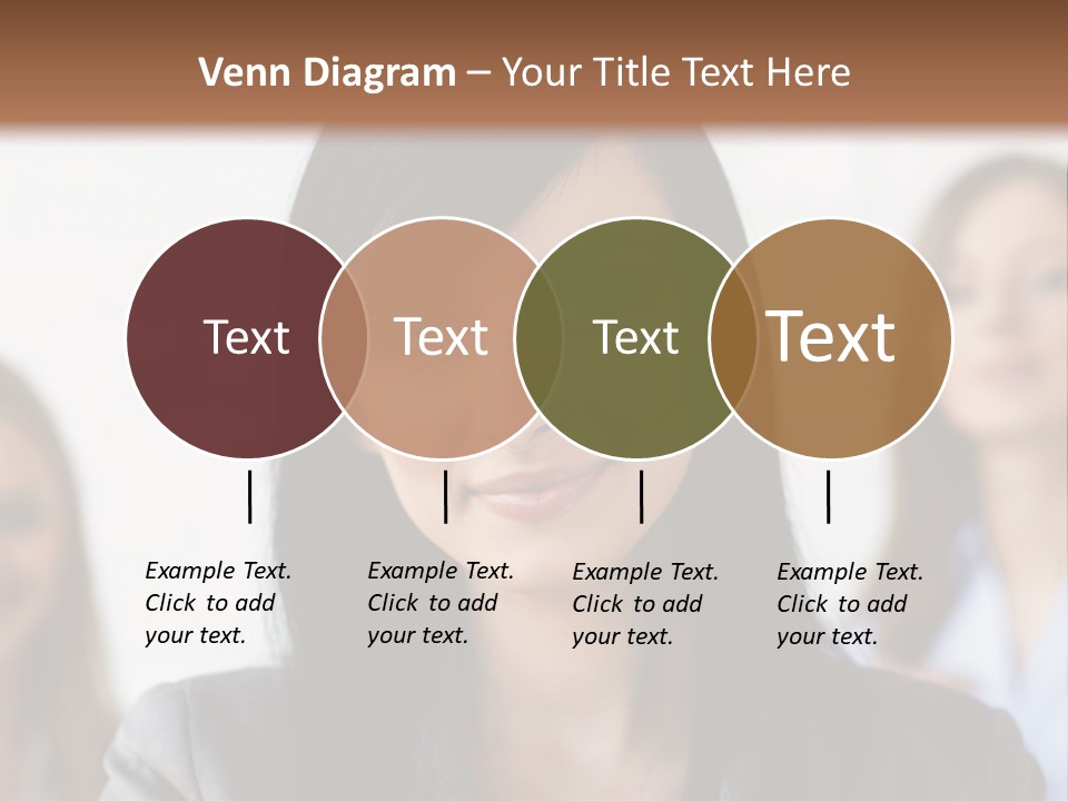Attractive Woman Office PowerPoint Template