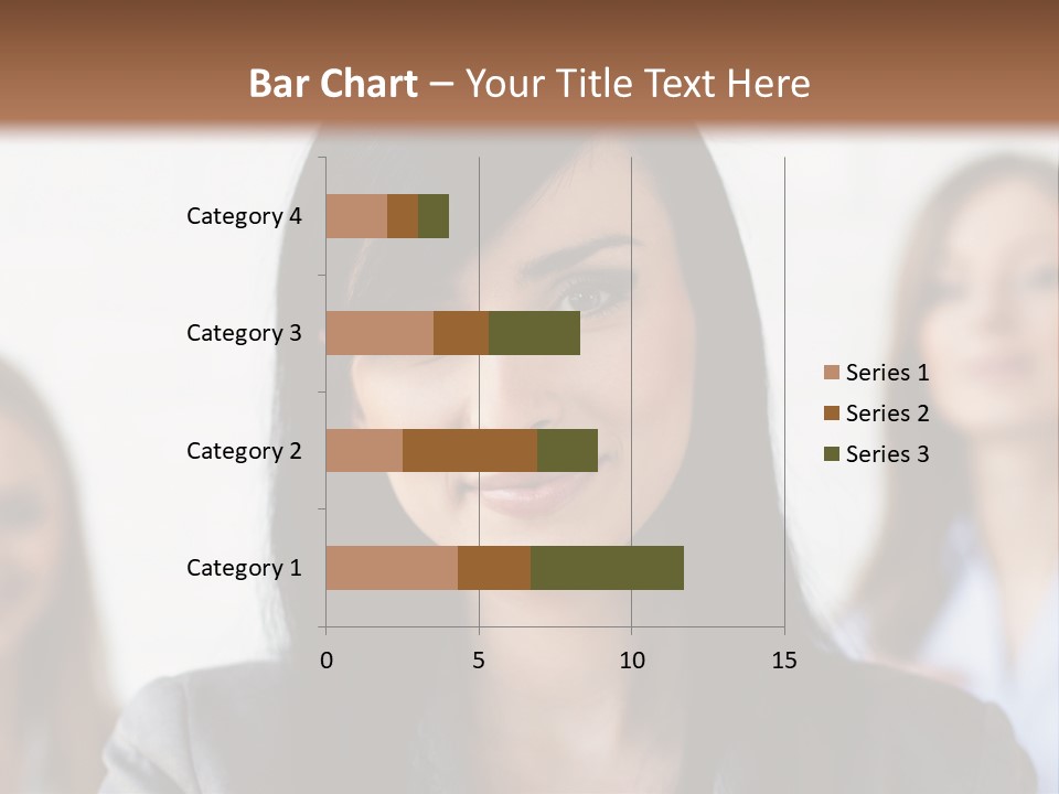 Attractive Woman Office PowerPoint Template