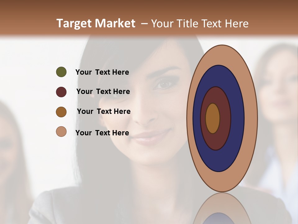 Attractive Woman Office PowerPoint Template