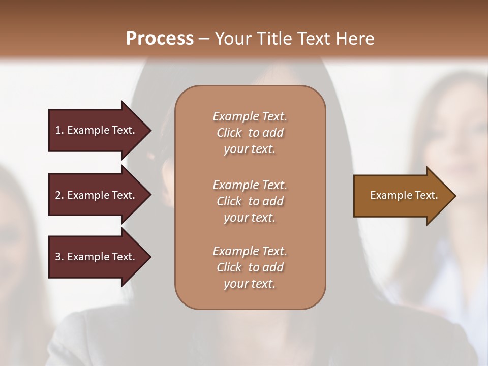 Attractive Woman Office PowerPoint Template