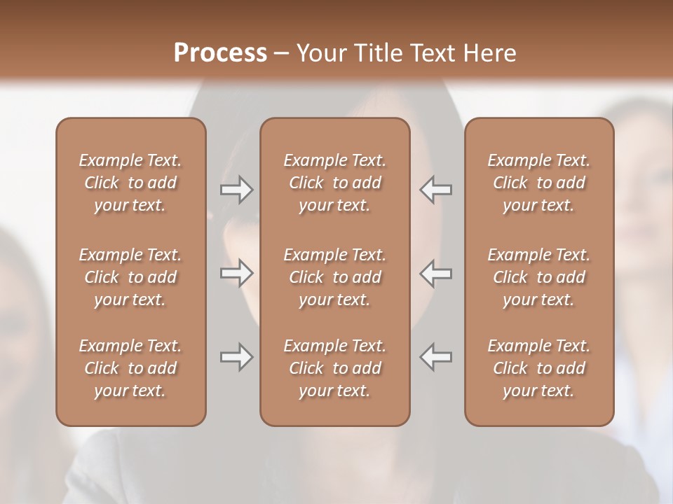 Attractive Woman Office PowerPoint Template