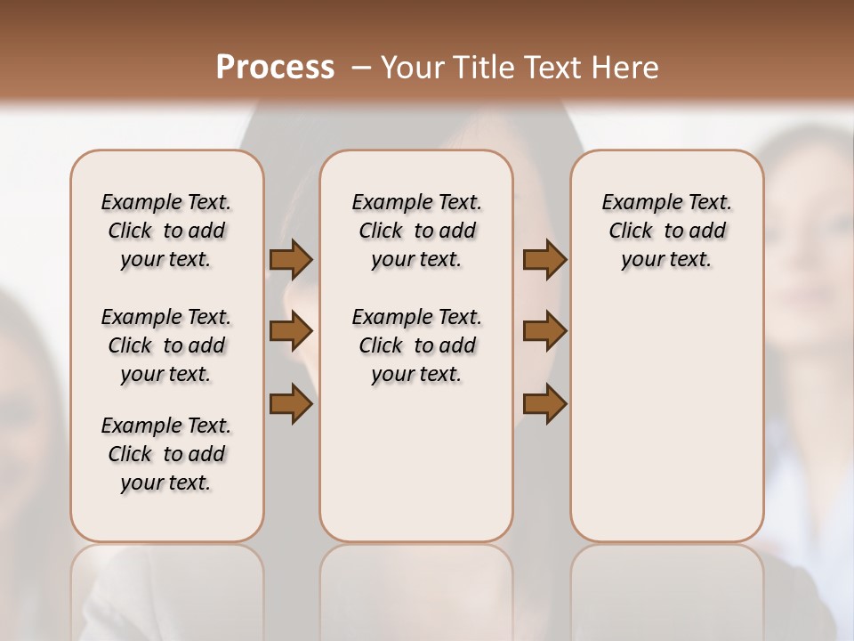 Attractive Woman Office PowerPoint Template