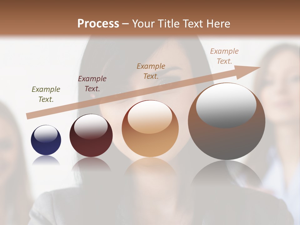 Attractive Woman Office PowerPoint Template