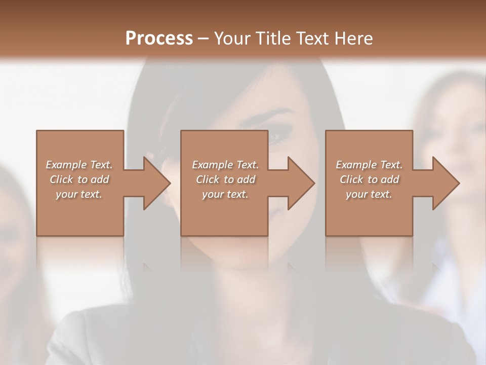 Attractive Woman Office PowerPoint Template