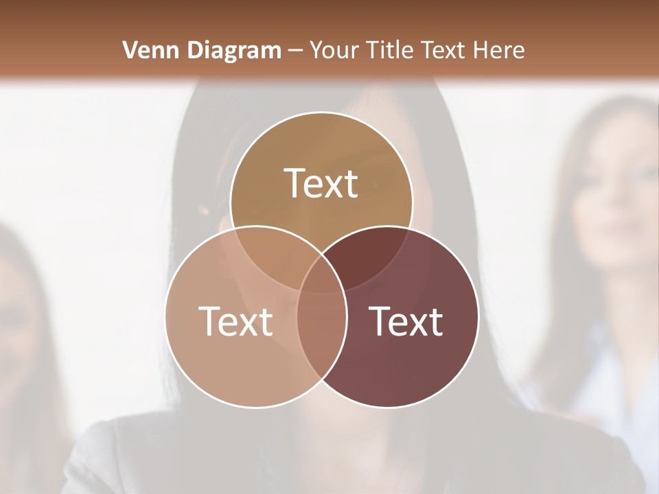 Attractive Woman Office PowerPoint Template