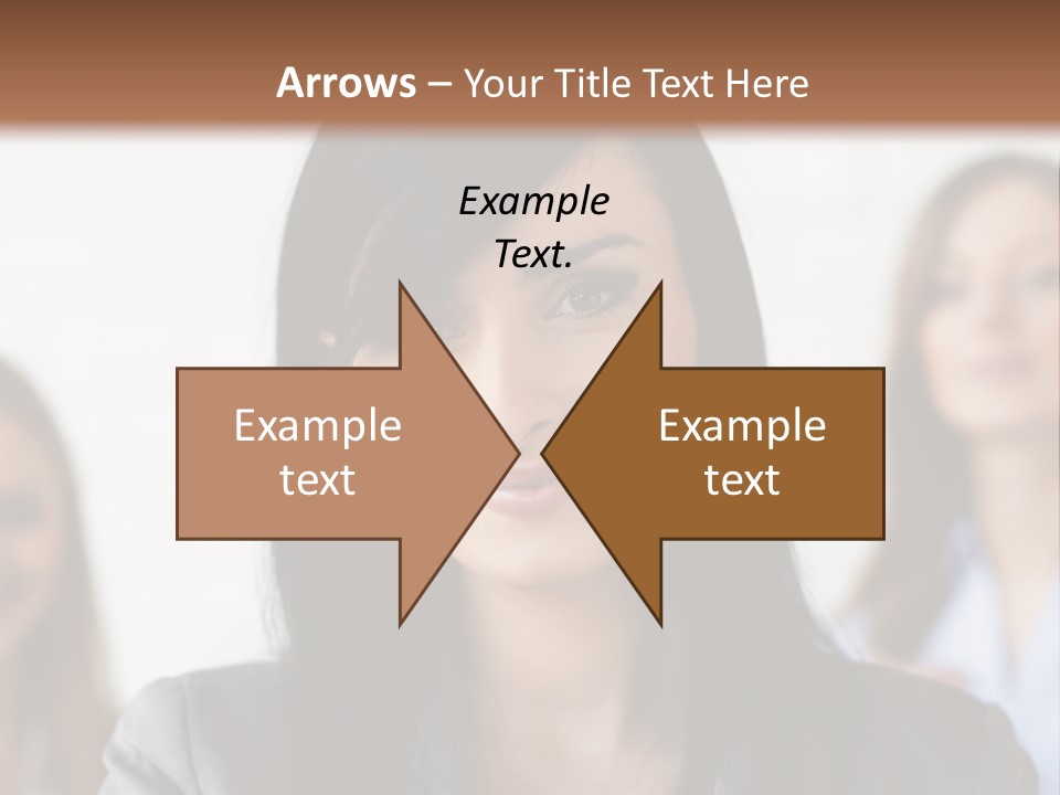 Attractive Woman Office PowerPoint Template