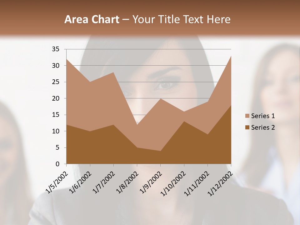 Attractive Woman Office PowerPoint Template