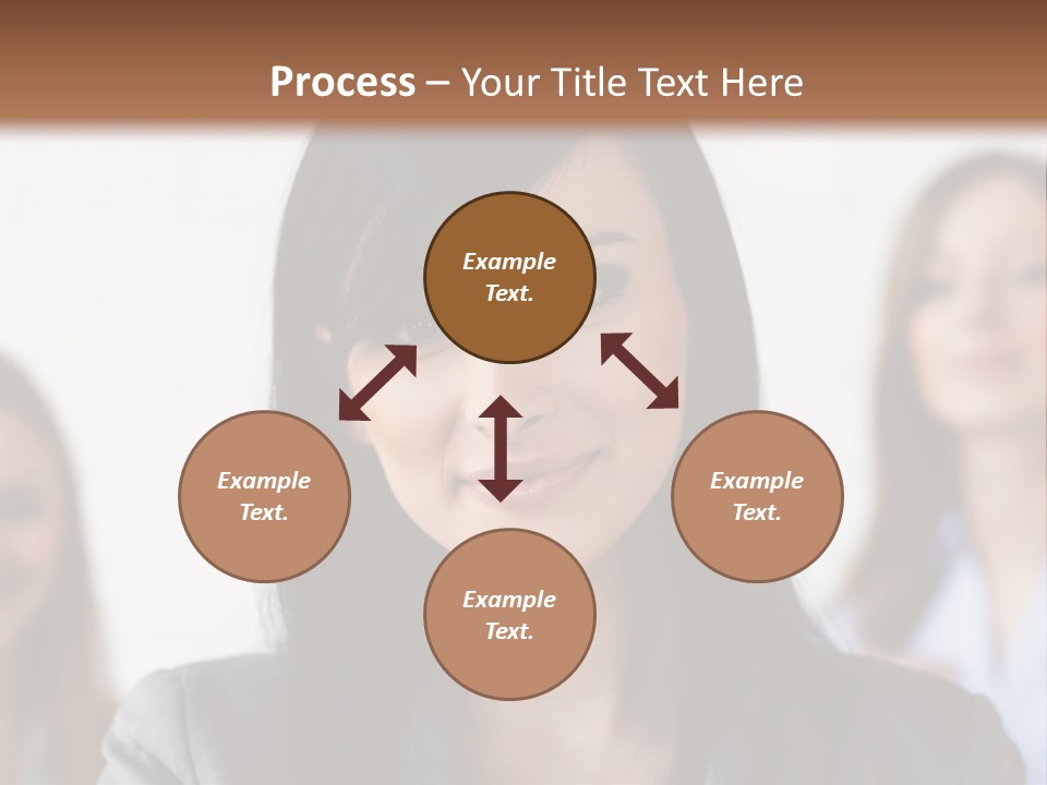 Attractive Woman Office PowerPoint Template