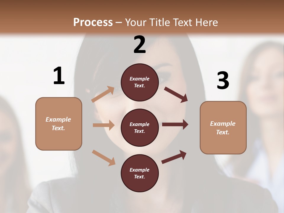 Attractive Woman Office PowerPoint Template