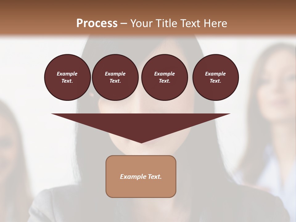 Attractive Woman Office PowerPoint Template