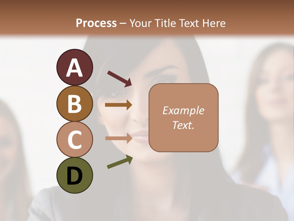 Attractive Woman Office PowerPoint Template