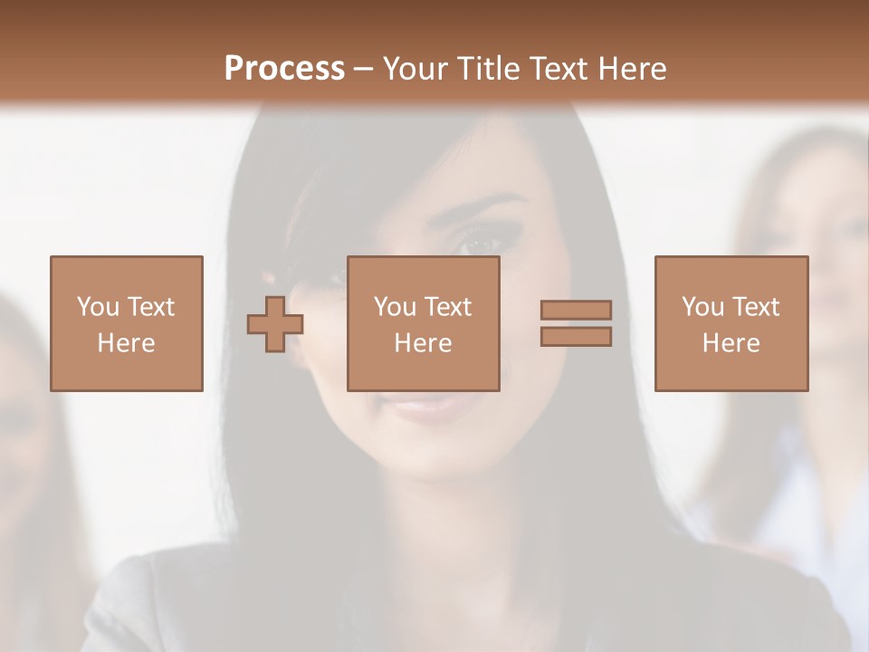 Attractive Woman Office PowerPoint Template