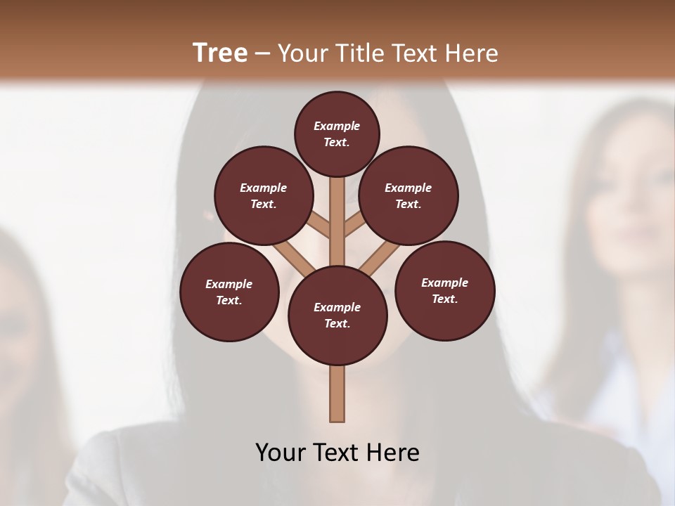 Attractive Woman Office PowerPoint Template