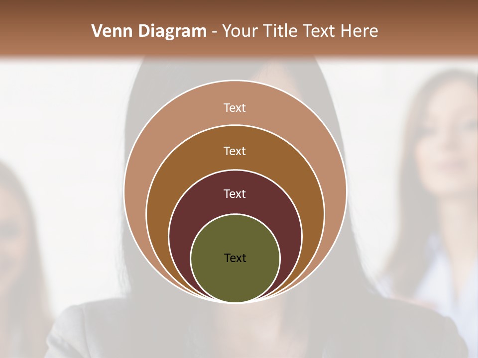 Attractive Woman Office PowerPoint Template