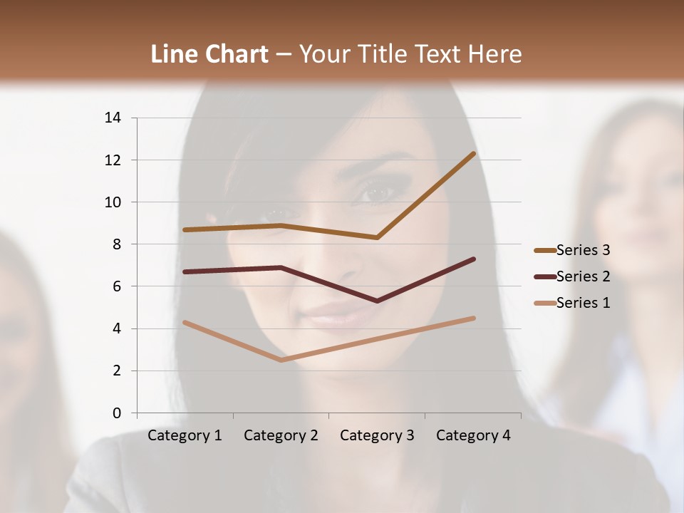 Attractive Woman Office PowerPoint Template