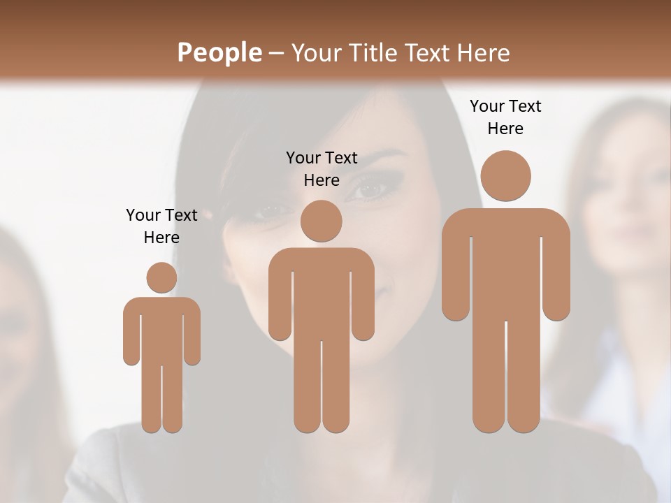 Attractive Woman Office PowerPoint Template