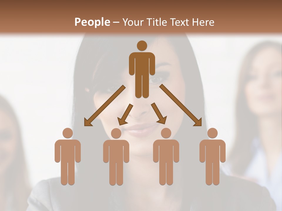 Attractive Woman Office PowerPoint Template