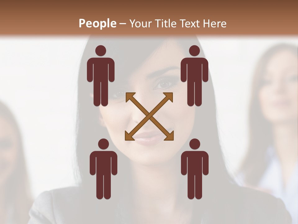 Attractive Woman Office PowerPoint Template