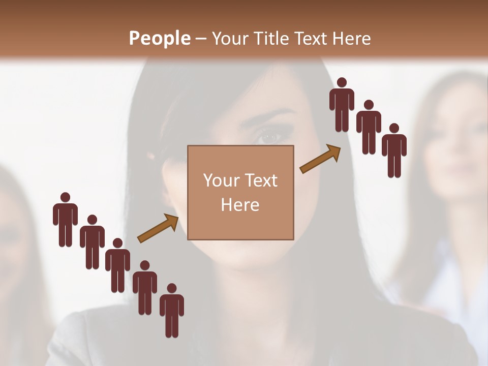 Attractive Woman Office PowerPoint Template