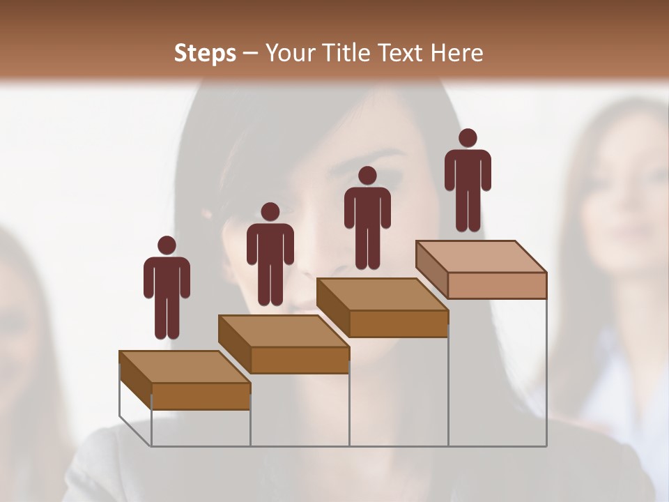 Attractive Woman Office PowerPoint Template