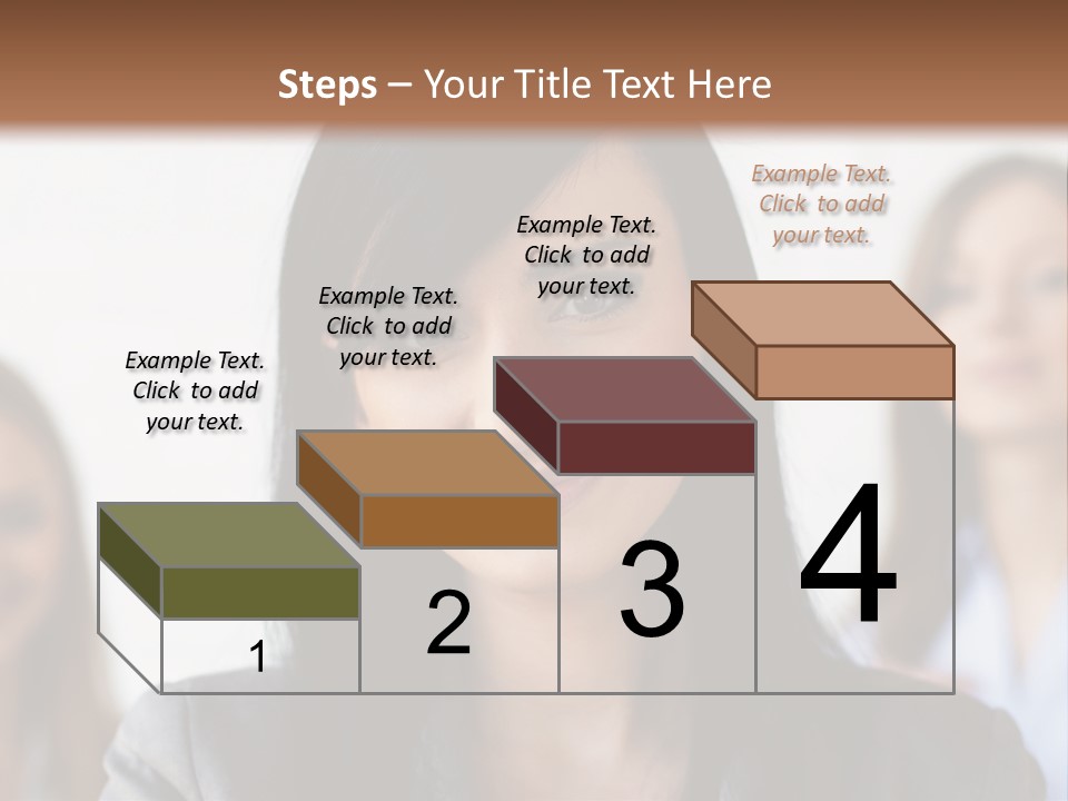 Attractive Woman Office PowerPoint Template