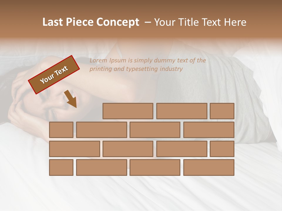 White Sadness Frustration PowerPoint Template