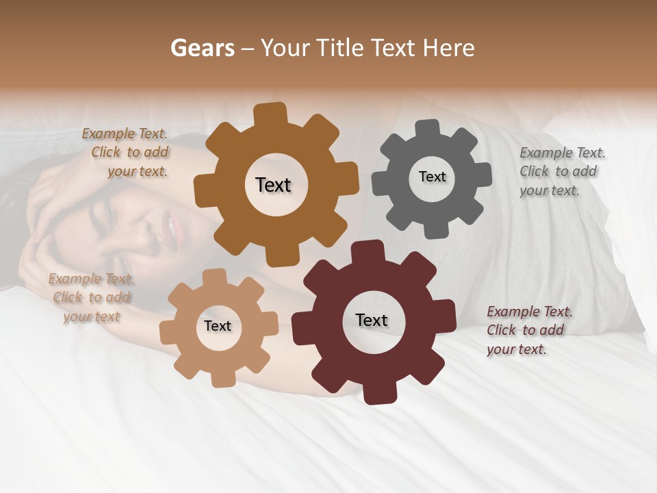 White Sadness Frustration PowerPoint Template