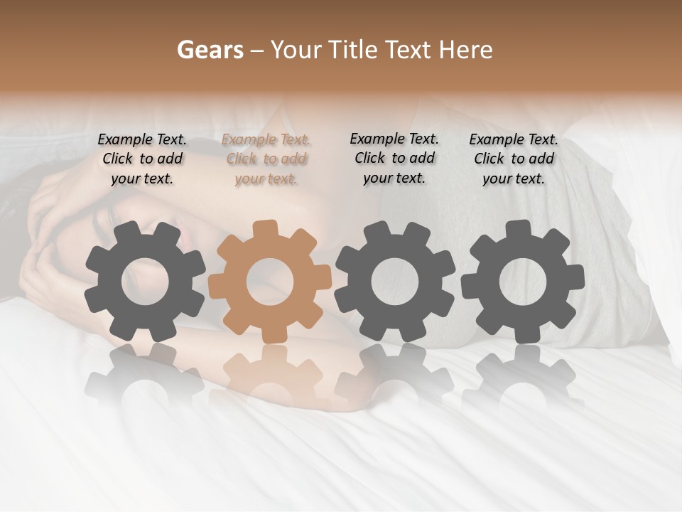 White Sadness Frustration PowerPoint Template