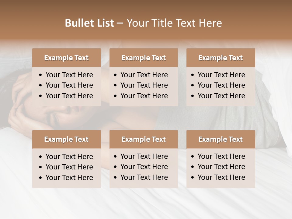 White Sadness Frustration PowerPoint Template