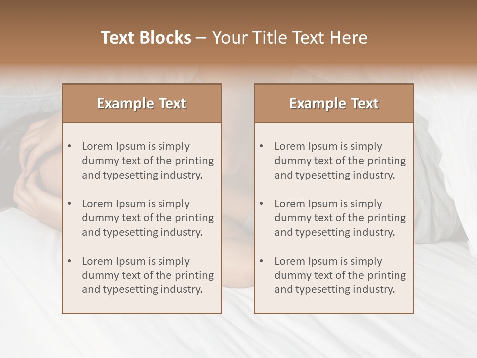 White Sadness Frustration PowerPoint Template