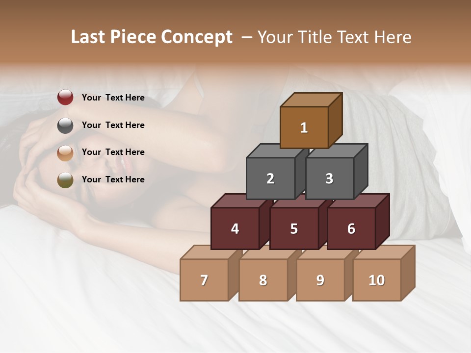 White Sadness Frustration PowerPoint Template