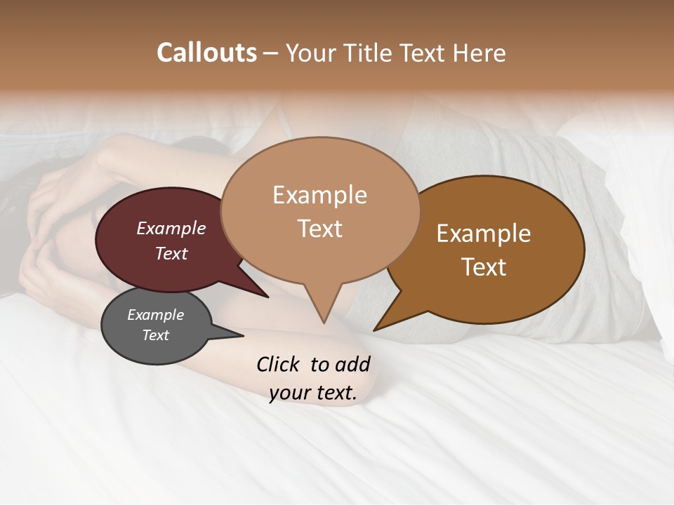 White Sadness Frustration PowerPoint Template