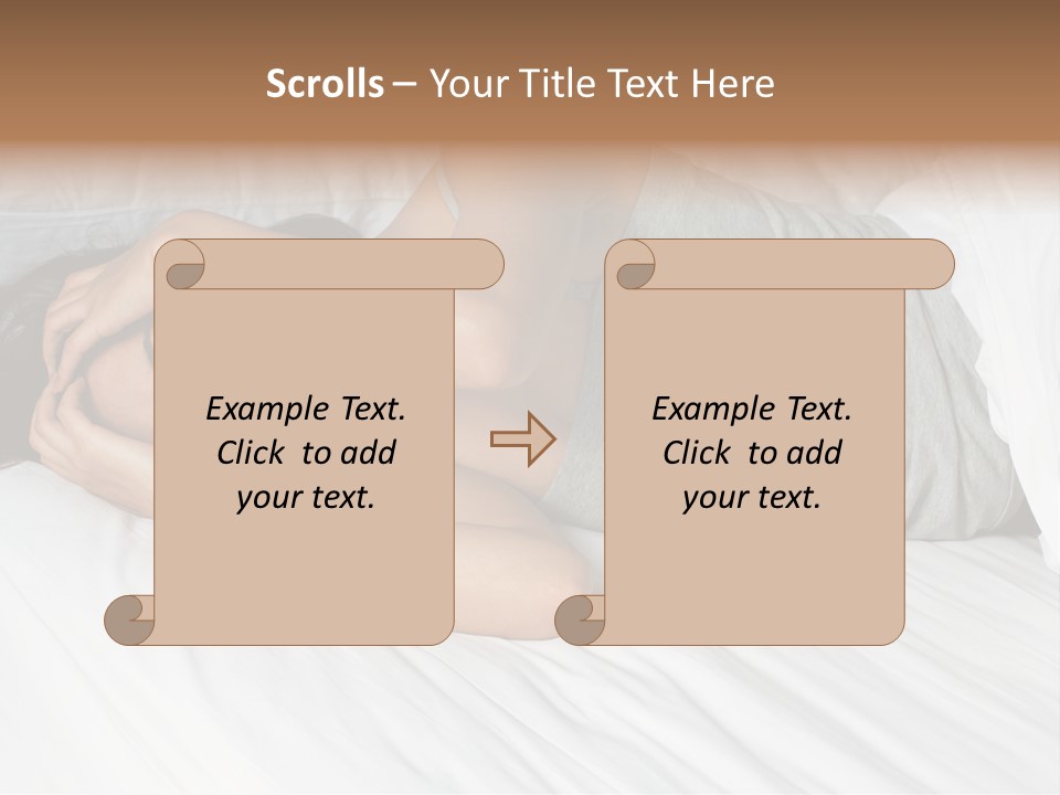 White Sadness Frustration PowerPoint Template
